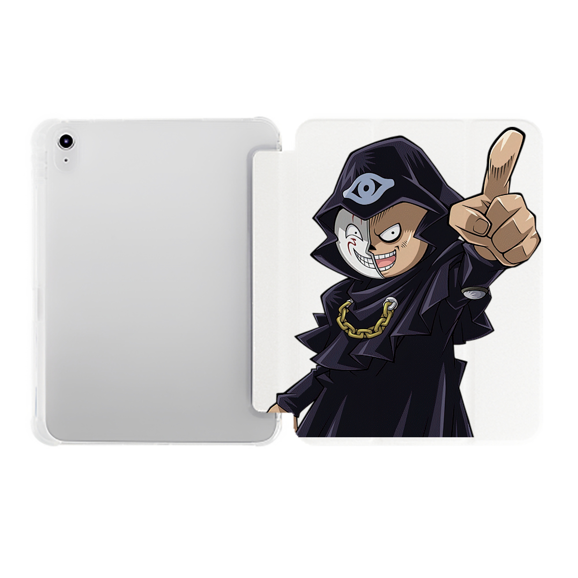 （画像用） 遊☆戯☆王 Yu-Gi-Oh! IPad ケース ペン収納付き 三つ折りスタンド PUレザー×シリコン 対応機種9.5/10.5/10.9インチ